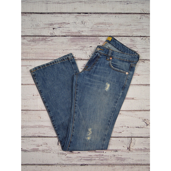 Nine DMBM Boot Cut Jeans Y2K Low Rise Women Junior Size 3 Medium Wash Blue - Picture 10 of 13